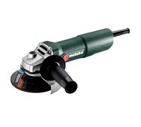 Metabo 603605000 Mini Grinder W 750-125 750W with CE certificate, black, features rear guard protection for enhanced safety.