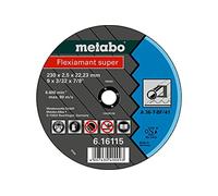 METABO 616115000 - Disco de tronzar para amoladora angular Flexiamant Super A36-T Metal plano Ø 230 x 2,5 x 22,22 mm, 1 unidad