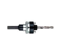 Metabo 625216000 625216000-Adaptador para Coronas de Sierra HSS vástago SW 11 diámetro 32,0 a 152,0 mm, Negro