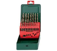 Metabo 627157000 – Estuche metálico 19 piezas, Brocas HSS‑Co para metal 135° (Ø 1,0–100,0mm x0,5mm)