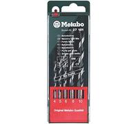 Metabo 627181000 627181000-Estuche 5 Brocas para hormigón MD Pro 4/5 / 6/8 / 10 mm, Negro