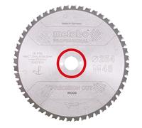 Metabo 628221000 628221000-Hoja de Sierra HW/CT 254 x 2.4/1.8 x 30 Dtes = 48 W 5º NEG