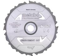 Metabo 628289000, para cemento, yeso, 16,5 cm, 2 cm, diamante policristalino (PCD), 1,6 mm, Metabo