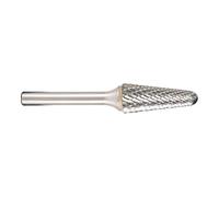 METABO 628365000 - Fresa cónica con cabeza esférica dentado en cruz 8 x 70 mm longitud trabajo 25,4 mm vástago de 6 mm