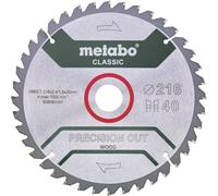 Metabo Hoja de sierra Precision Cut Classic 628652000 216 x 30 mm dientes 40 WZ 5° neg/B