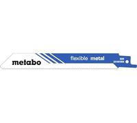 Metabo 631093000 631093000-Blister de 2 Hojas de Sierra de Sable para Chapas, perfiles. Triscado, fresado BiM 150 x 0,9 mm