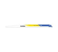 Metabo 631987000 631987000-Blister de 5 Hojas de Sierra de Sable para Madera (con Clavos), plásticos. Triscado, fresado BiM 300 x 1,25 mm, Negro, Size