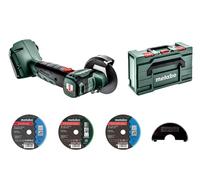 Amoladora angular a batería Metabo CC 18 LTX de 18 V y 76 mm, sin escobillas, Solo + metaBOX (600349840) —sin batería, sin cargador—