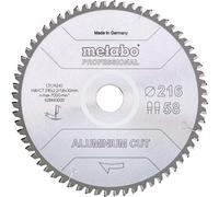 Metabo Hoja de sierra 628448000 MKS Aluminium Cut para aluminio 305 x 30 mm, 84 dientes 5° negativo