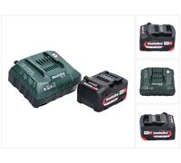 Metabo basic set 1x batería Li-Power 18 V 4,0 Ah CAS Li-Ion ( 625027000 ) + cargador ASC 55 ( 627044000 )