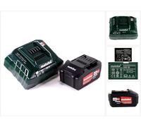 Metabo basic set 1x batería Li-Power 18 V 4,0 Ah CAS Li-Ion ( 625591000 ) + cargador ASC 55 ( 627044000 )