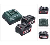Metabo basic set 2x batería Li-Power 18 V 4,0 Ah CAS Li-Ion ( 2x 625027000 ) + cargador ASC 55 ( 627044000 )