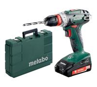 Metabo Taladro inalámbrico BS 18 Quick, 18 V, 2x 2,0 Ah Li‑Power, SC60, 602217500