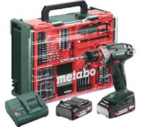 Metabo BS 18 Quick Set 602217710: Taladro atornillador inalámbrico de 18 V, 2 Ah, con batería de iones de litio y motor sin escobillas, incluye 2 [unidades/piezas]