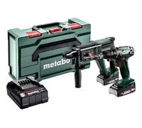 Metabo Combo 685216500 - Juego de máquinas con batería de 18 V (juego de máquinas en metabox 165 L, BS 18 + KH 18 LTX 24)
