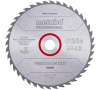 Metabo Hoja de sierra circular Precision Cut Wood HW/CT 254x30, 40 WZ 20°