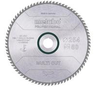 Metabo Hoja de sierra circular profesional Multi Cut HW/CT 254x30.80FZ/TZ 5°