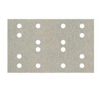 Metabo Hojas de lija adhesivas 80 x 133 mm, P 80, 16 agujeros, hojas de lija con (SRA) # 635199000