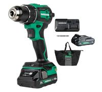 Metabo HPT DS18DEX - Kit de taladro inalámbrico sin escobillas MultiVolt de | Incluye 2 baterías de iones de litio y cargador, construcción ergonómica compacta y ligera, juego de energía con bolsa