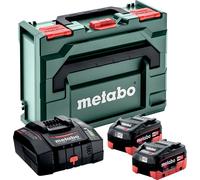 Metabo: Juego de herramientas básico 2 x LiHD 8.0 Ah + ASC 290 + metaBOX 145