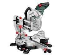 Metabo Sierra ingletadora KGSV 254 MC – línea de corte LED, velocidad variable, inclinable