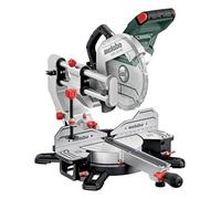 Metabo Sierra ingletadora KGSV 254 MC – línea de corte LED, velocidad variable, inclinable