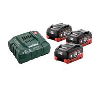 metabo Kit básico de 3 baterías LiHD 5,5 Ah - 685074000 - Kit de batería para una carga eficiente y rápida - Incluye baterías de 18 V y cargador