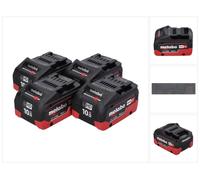 Metabo LiHD Juego de 04 Baterías 18 V 10,0 Ah sistema CAS (4x 625549000)