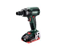 Metabo - Llave de impacto AKU 18V, 2x batería 4.0 Ah XR, cargador 602205800
