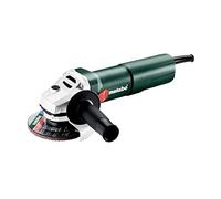 Metabo Mini Amoladora Angular con cable W 1100-115 (1100 W, Ø del disco 115mm, 12.000 rpm, Empuñadura adicional y Seguro contra puesta en marcha involuntaria)