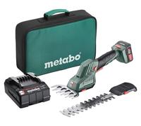 Metabo Tijeras cortasetos/cortacésped PowerMaxx SGS 12 Q – Batería 2,0 Ah + Cargador