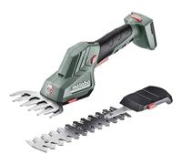 Metabo PowerMaxx SGS 12Q (601608840) - Tijeras para arbustos, arbustos, bordes de césped, sin batería, en caja metaBox