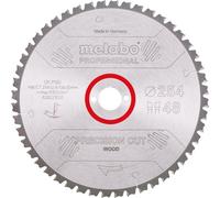 Metabo Precision Cut Wood - Hoja de sierra circular profesional 254 x 30 mm Z48 ( 628221000 ) WZ 5 NEG