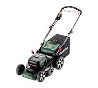 Metabo RM 36-18 LTX BL 46 Cortacésped manual eléctrico a batería 18V, ancho corte 46 cm, para áreas hasta 800 m2, color verde