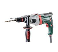 Metabo SBE 850-2 Hammer Drill 3100 RPM, 850W, 1.3 cm Max Chuck Capacity, Adjustable Speed, 2.6 kg Green Electric Tool for Impact Drilling and Fastening, CE Certified.