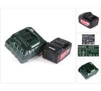 Metabo set básico de batería 18V con 1x batería 5.2Ah ( 625592000 ) + cargador ASC 55 ( 627044000 )