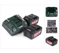 Metabo set básico de batería 18V con 2x batería 5.2Ah + cargador ASC 145 ( 685051000 )