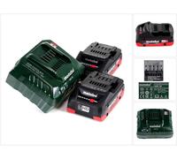 Metabo set básico de batería 18V con 2x batería LiHD 4.0Ah + cargador ASC 55 ( 685163380 )