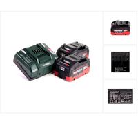 Metabo set básico de batería 18V con 2x batería LiHD 8.0Ah ( 625369000 ) + cargador ASC 145 ( 627378000 )