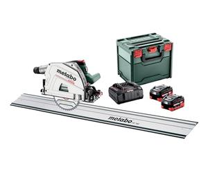 Metabo Set KT 18 LTX 66 BL - Sierra circular con batería (18 V, 2 cargadores LiHD, ASC 145, metaBOX 340, con riel guía FS 160-691172810)