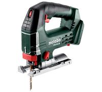 metabo - Sierra de calar inalámbrica STB 18L 90-18V CAS, profundidad de corte 90mm, carrera péndulo 4 posiciones - Cambio de hoja sin herramientas, Softgrip, función de soplado de virutas, luz LED