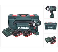 Metabo SSW 18 LTX 1750 BL llave de impacto sin cable 18 V 1750 Nm 3/4" sin escobillas + 2x batería recargable 10,0 Ah + cargador + metaBOX