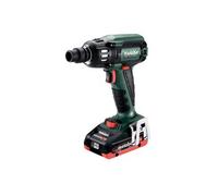 Metabo Ssw 18 Ltx 400 Bl Atornilladores De Impacto De Batería/18v 2x Lihd; Cargador Asc 55; Metabox 145