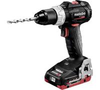 Metabo Taladro atornillador BS 18 LT BL SE, 18 V/4 Ah Li-HD, motor sin escobillas, luz de trabajo integrada, tecnología de batería Li-HD