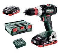 Metabo Taladro atornillador sin escobillas BS 18 LT BL Q 18V 2x LiHD 4,0 Ah Li-Ion con maletín