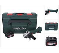 Metabo W 18 L 9-125 Amoladora angular sin cable 18 V 125 mm + 1x batería 4,0 Ah + metaBOX - sin cargador