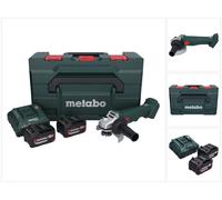 Metabo W 18 L 9-125 amoladora angular sin cable 18 V 125 mm + 2x batería 4.0 Ah + cargador + metaBOX ( 602247510 )