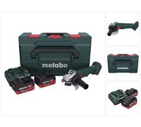 Metabo W 18 L 9-125 amoladora angular sin cable 18 V 125 mm + 2x batería 8,0 Ah + cargador + metaBOX