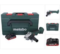Metabo W 18 L BL 9-125 Amoladora angular sin cable 18 V 125 mm Sin escobillas + 1x batería 4,0 Ah + metaBOX - sin cargador