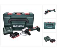 Metabo W 18 LT BL 11-125 Amoladora angular sin cable 18 V 125 mm sin escobillas + 1x batería 4,0 Ah + cargador + metaBOX